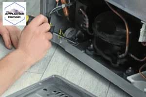 fixing refrigerator indoors